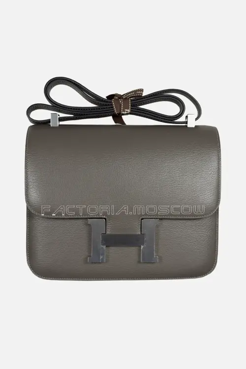 Hermes Constance 24 Chevre Color Gris Etain PHW