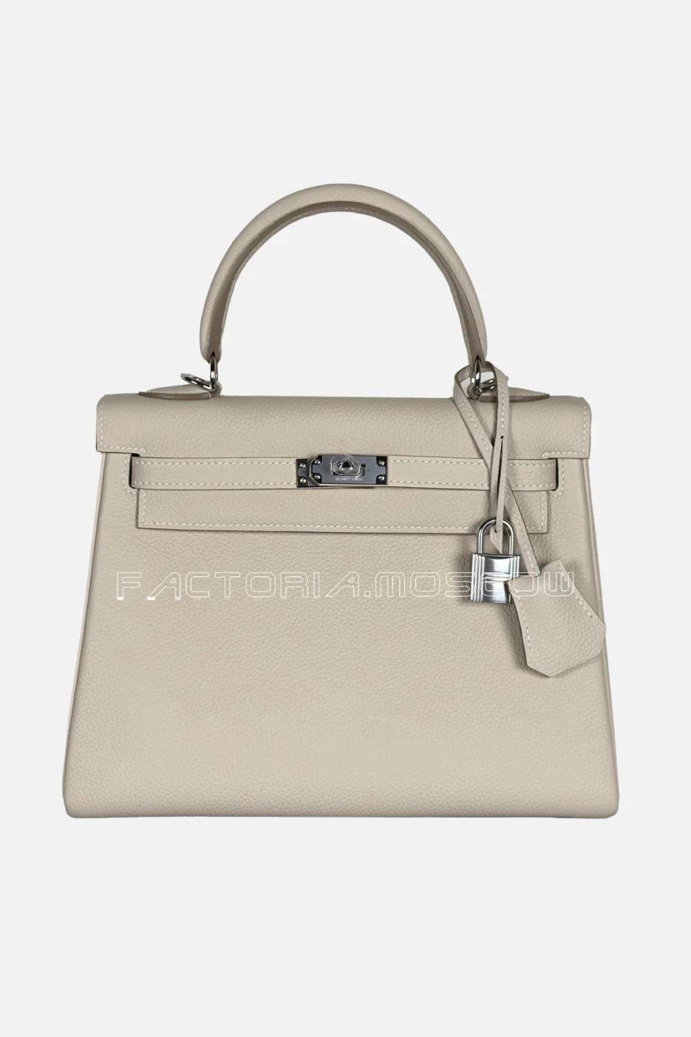 Hermes Kelly Retourne 25 Togo Color Craie PHW