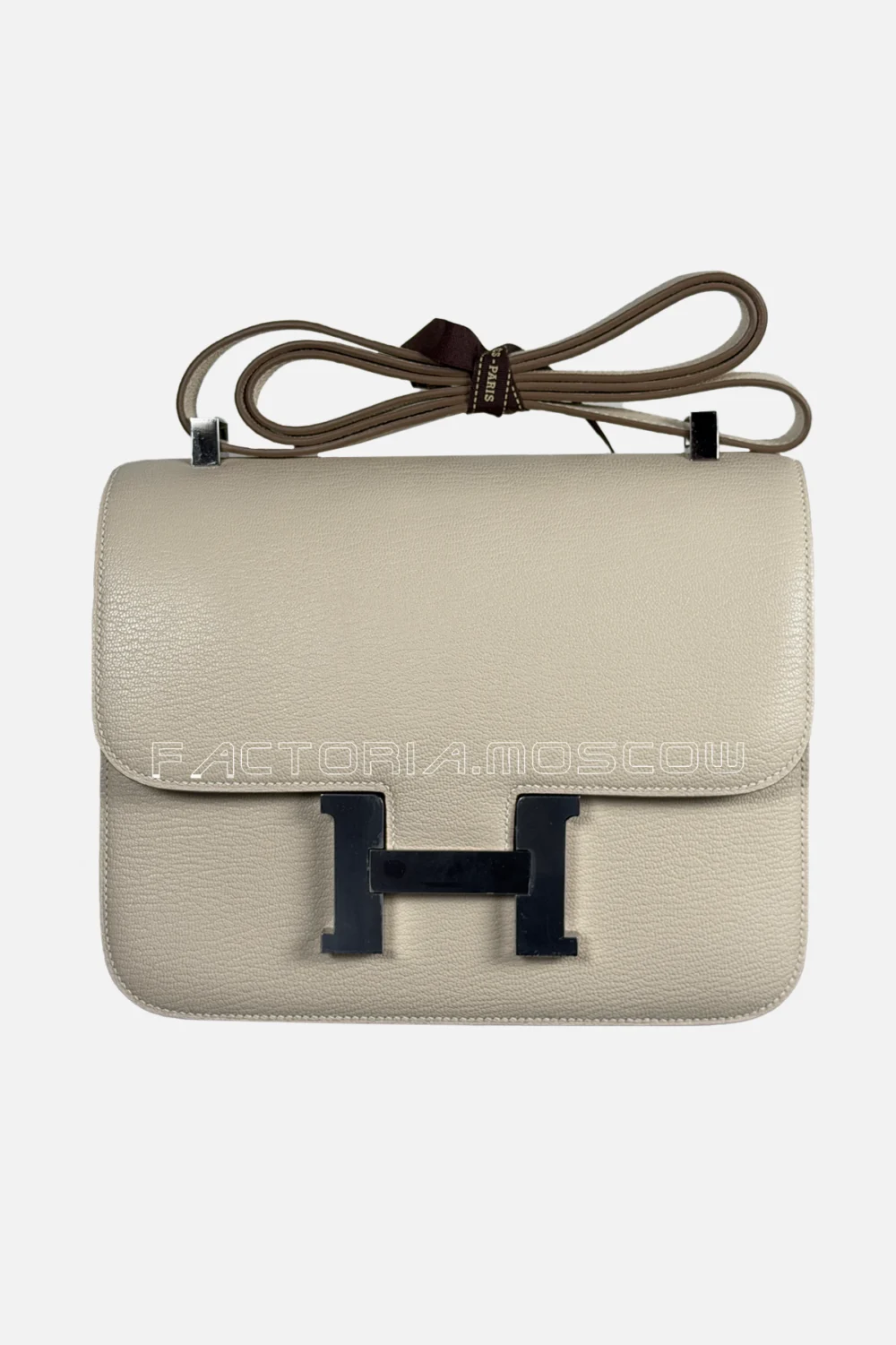 Hermes Constance 24 Chevre Color Craie PHW