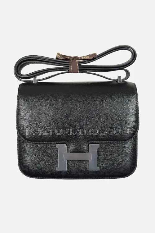 Hermes Constance 18 Chevre Color Black PHW