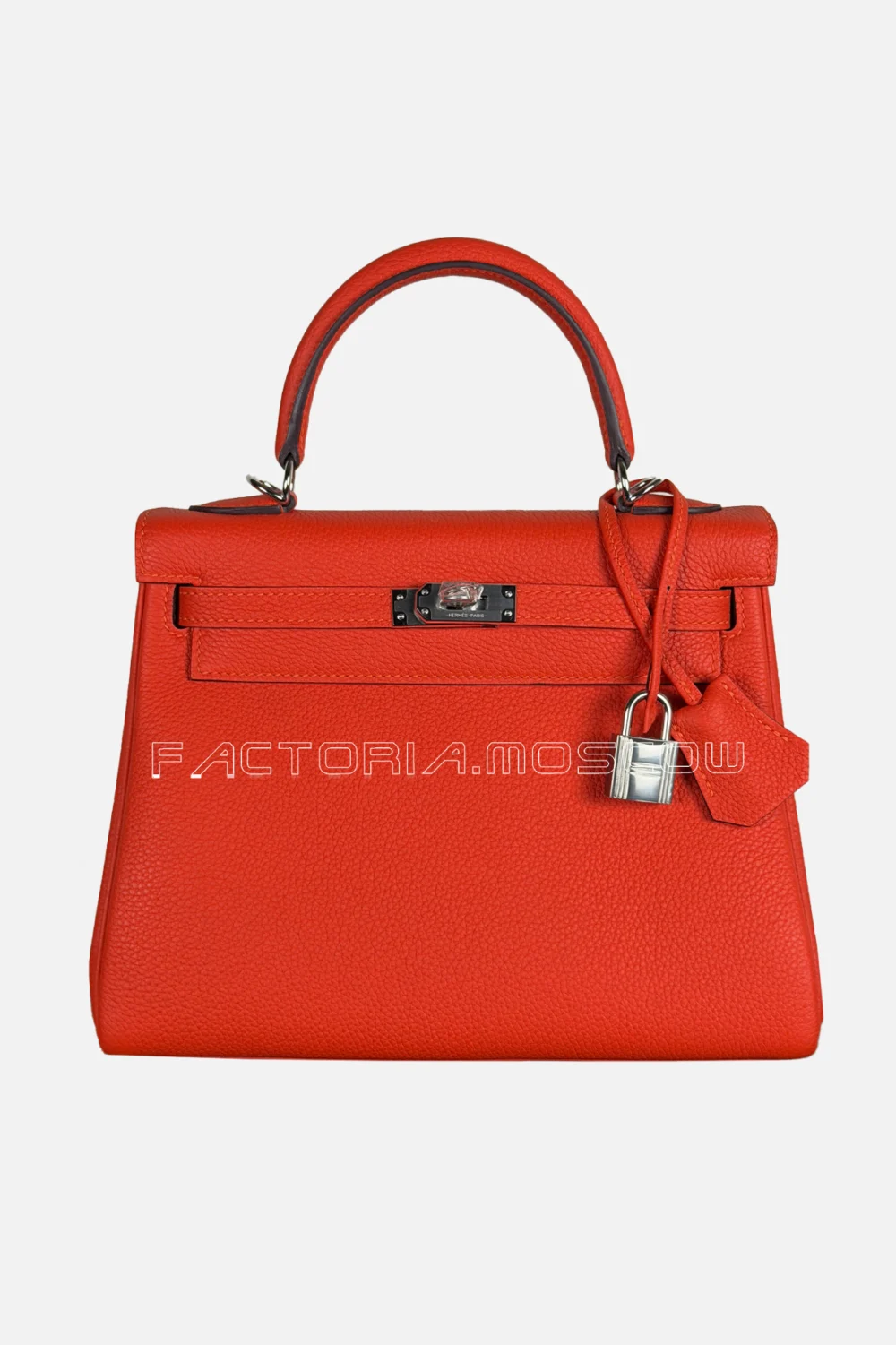 Hermes Kelly Retourne 25 Togo Color Feu Phw