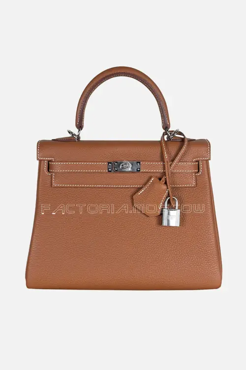 Hermes Kelly Retourne 25 Togo Color Gold Phw