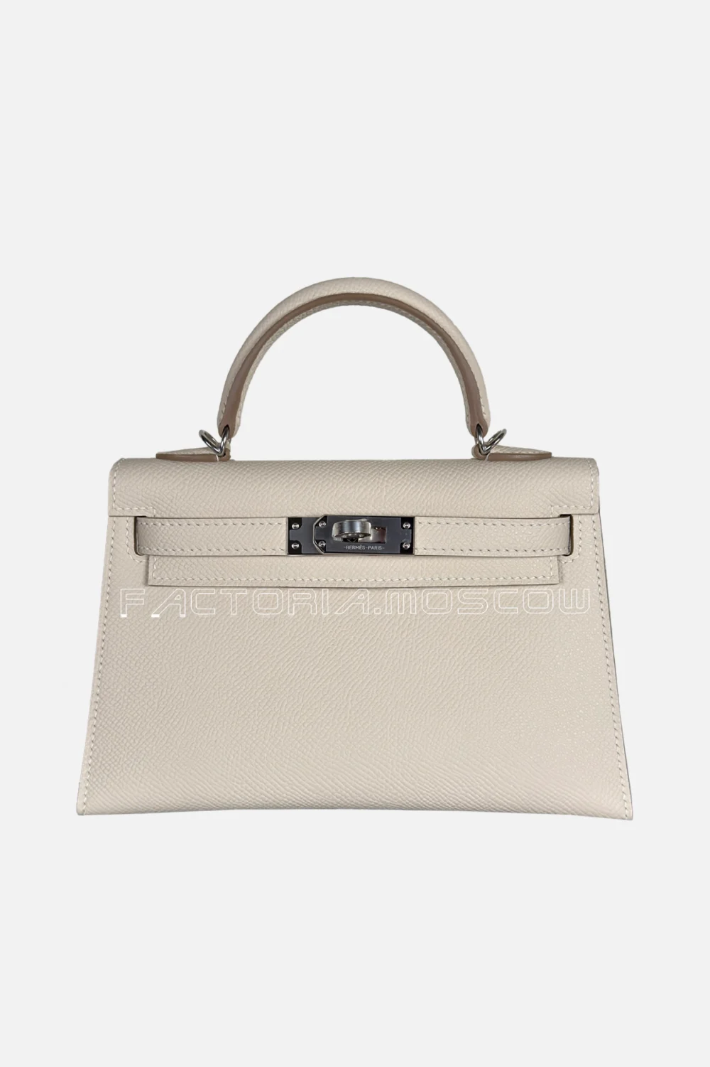 Hermes Kelly Mini 20 Epsom Color Craie Phw