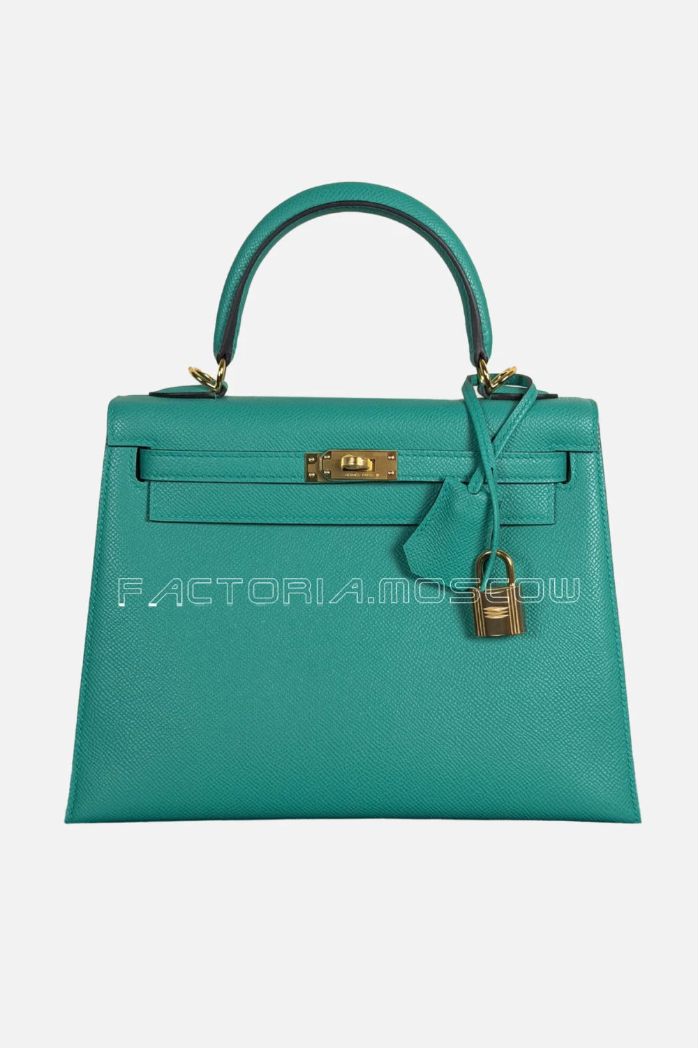 Hermes Kelly Sellier 25 Epsom Color Vert Verone Ghw