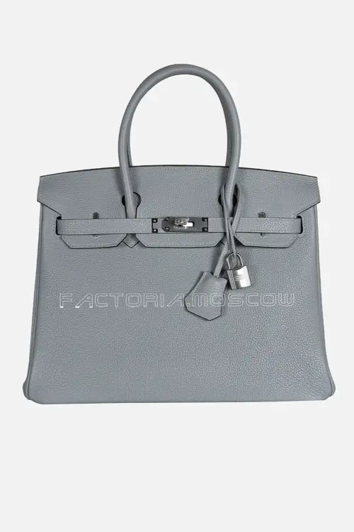 Hermes Birkin 30 Togo Color Blue Glacier Phw