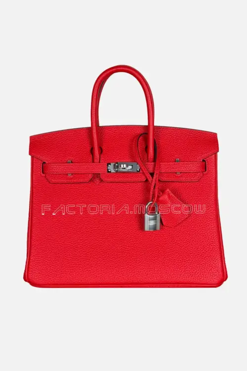 Hermes Birkin 25 Togo Color Rouge De Coeur Phw