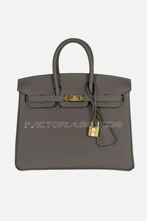 Hermes Birkin 25 Togo Color Gris Etain GHW