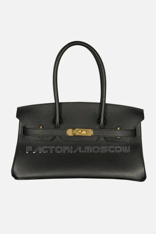 Hermes Birkin Shoulder 29 Evercolor Color Black GHW