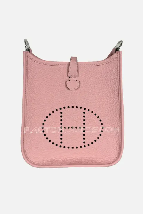 Hermes Evelyne Mini Clemence Color Rose Sakura Phw