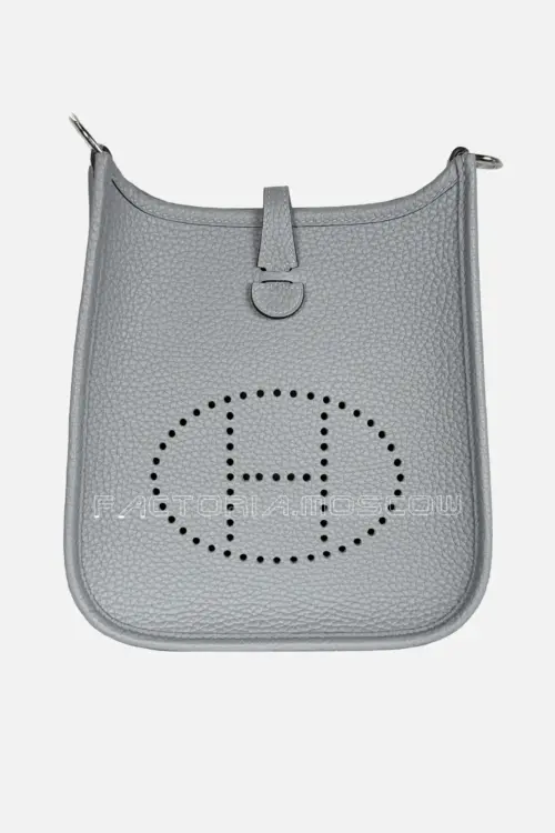 Hermes Evelyne Mini Clemence Color Blue Glacier PHW