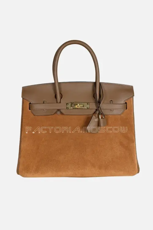 Hermes Birkin 30 Grizzly/Swift Color Gold/Alezan GHW